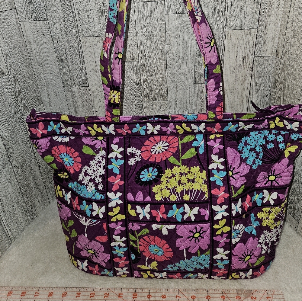 Vera Bradley Purple Floral Tote Bag